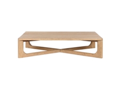 Mesa de centro Alexandra House Living, madera de mango blanca, 130x79x46cm