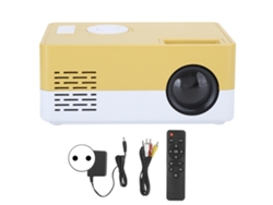 Miniproyector Inteligente 1080p Para Cine En Casa, Led Portátil, Amarillo/blanco, 100-240v