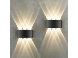 Luz Pared Ip65 3000k Estilo Moderno, Válida Para Dormitorio, Salón, Escalera Y Pasillo