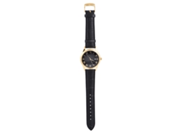 Reloj De Pulsera Analógico De Cuarzo Para Parejas Con Correa De Cuero, Indicador De Fecha Y Resistente Al Agua Hasta 30 M.