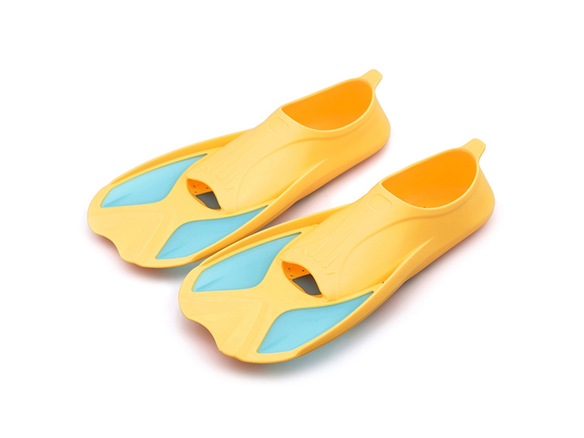 Aletas de natación para niños - Amarillo - Verde claro - Xxxxs 30 31