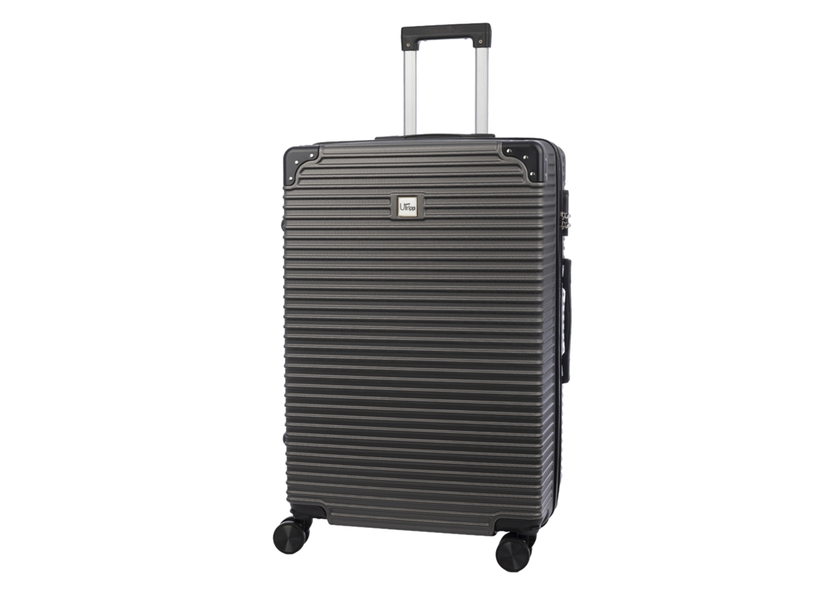Maleta Mediana Trolley Rígida Ultraligera, De Abs De Alta Resistencia Con Esquinas Reforzadas. Cerradura Numérica Y 4 Ruedas Dobles Extraíbles.