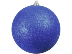 Bola de Navidad EUROPALMS Glitter (Azul - 20 cm)
