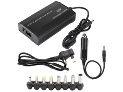 Carregador Universal 120w Para Notebook Com 8 Adaptadores Dc, Usb, Proteção Contra Sobrecarga, Casa E Carro