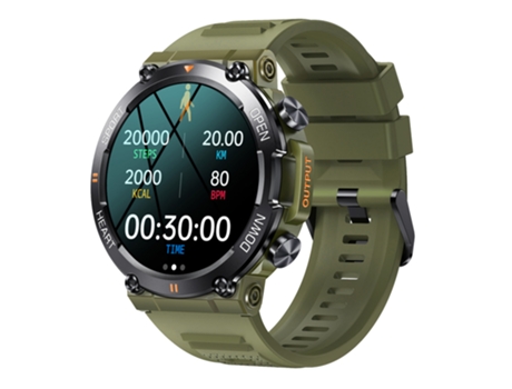 EKO Reloj conectado Sport 5.0 con pantalla táctil, iluminación automática inteligente y protección antirrobo Caqui