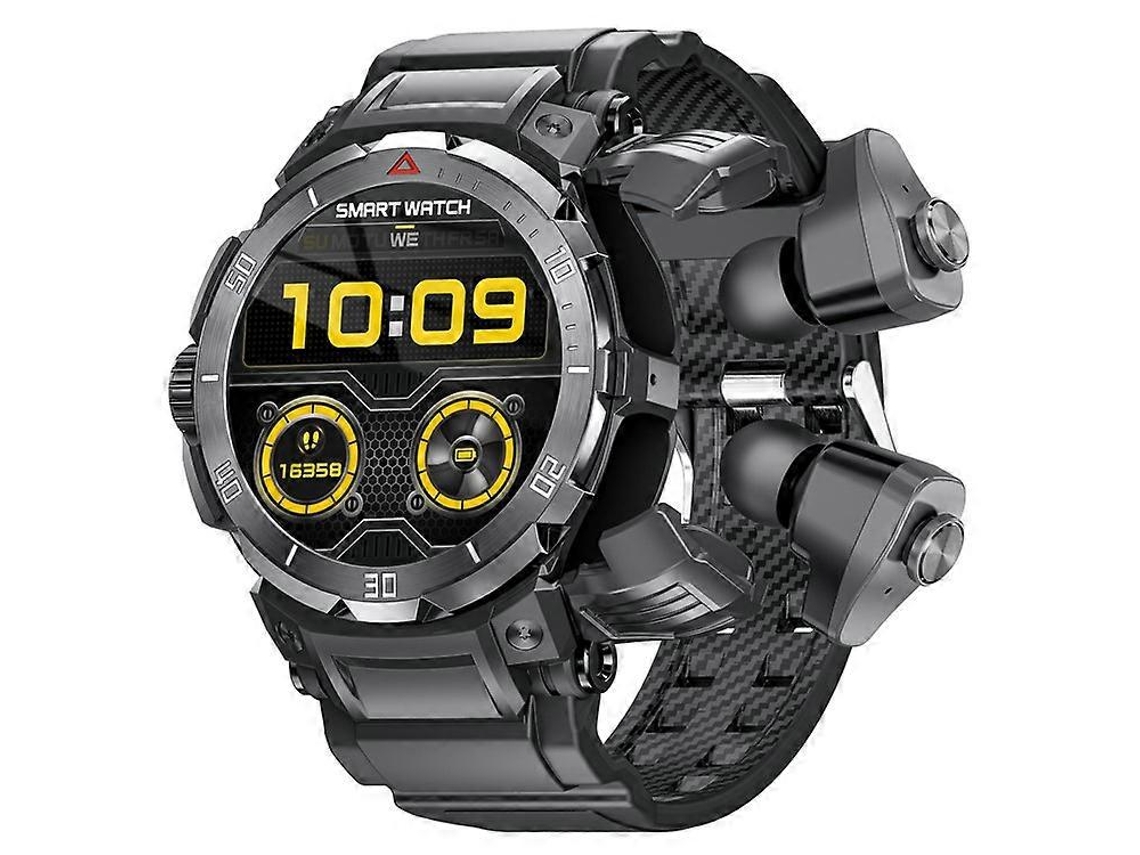 Reloj inteligente GT100Pro 2 en 1 de 1,46 pulgadas con monitorización de salud y auriculares Bluetooth TWS para bicicleta eléctrica Ly