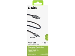 Cable SBS Jeans (USB - MicroUSB - 1 m - Azul) — USB - microUSB | 1 m