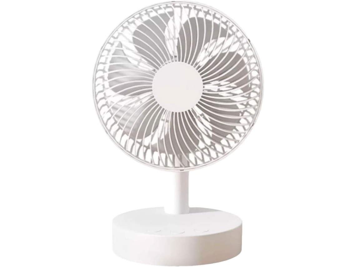 Ventilador De Mesa Portátil Ventilador Recargable Con Velocidad Viento Ajustable Material: Plástico Portátil