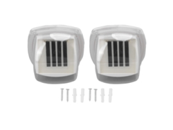 Rebe-2 Piezas Lámpara Solar Led Para Cerca Pared Impermeable Luz Cálida Mini Transparente Montada En Pared Jardín Patio