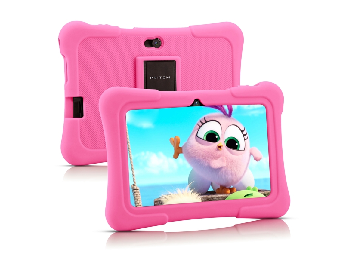 Tableta infantil Giecy K7 (7'' - 32 GB - 1 GB de RAM - Wi-Fi - Rosa claro)