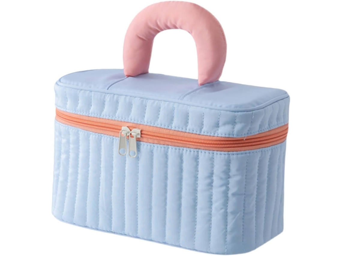 Neceser Portátil, Impermeable, Con Asa Y Organizador Para Cosméticos.