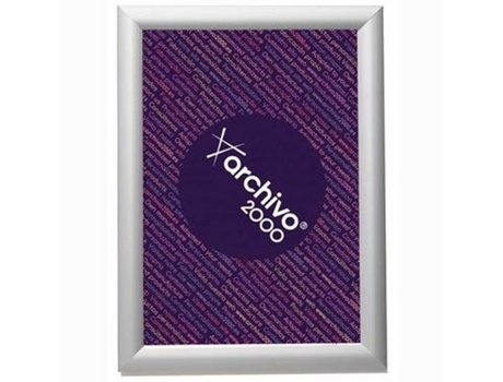 Expositor Archivo 2000 Plateado Con marco A5