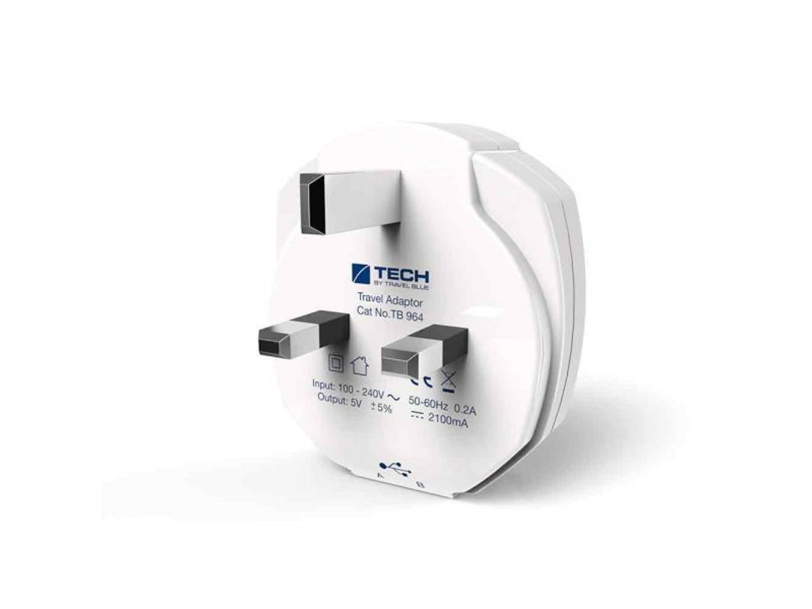 Cargador De Pared Usb Dual - Uk TRAVEL BLUE