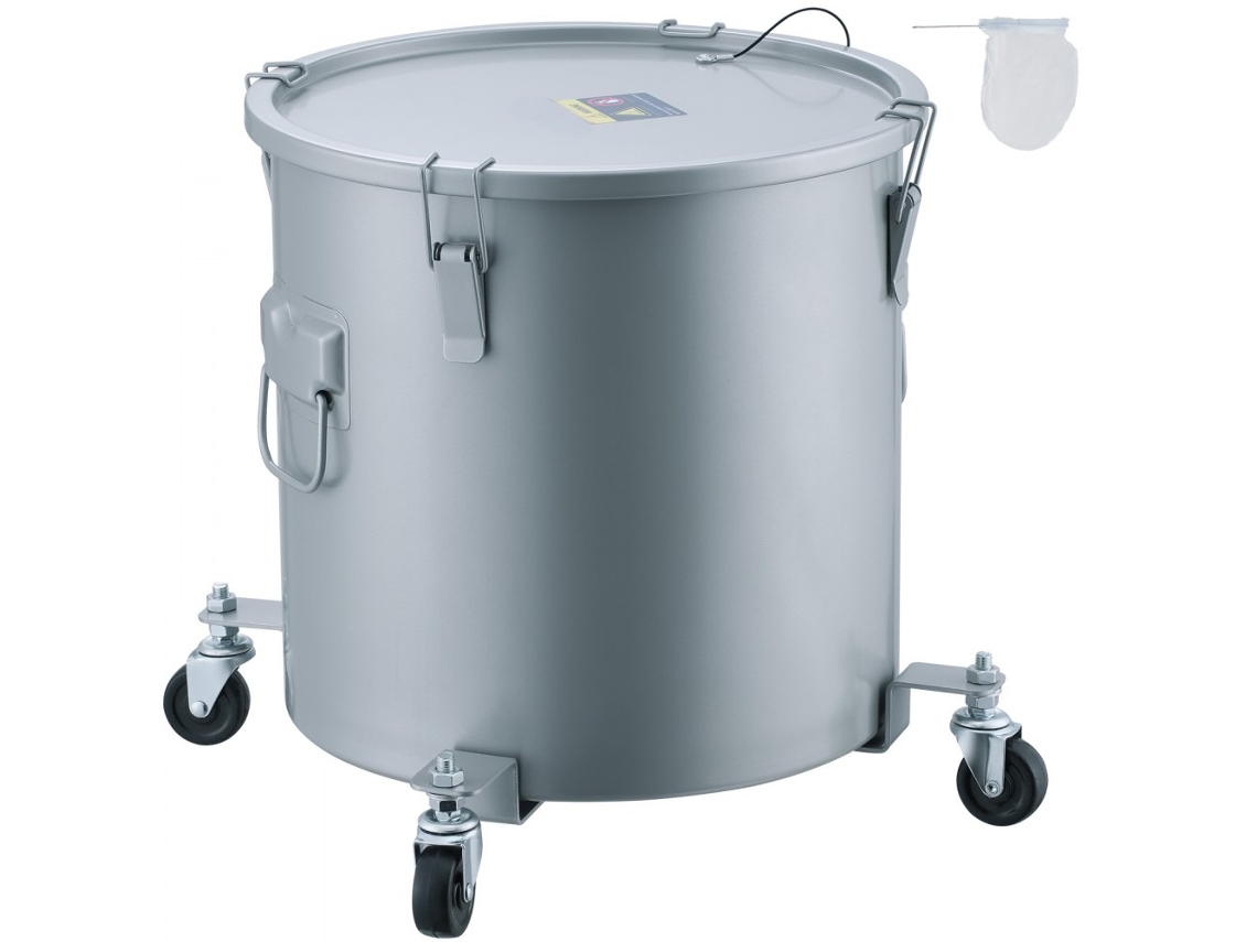 Contenedor de Aceite Usado de 37.8L con Ruedas para Restaurantes y Food Trucks Tekmaquinas