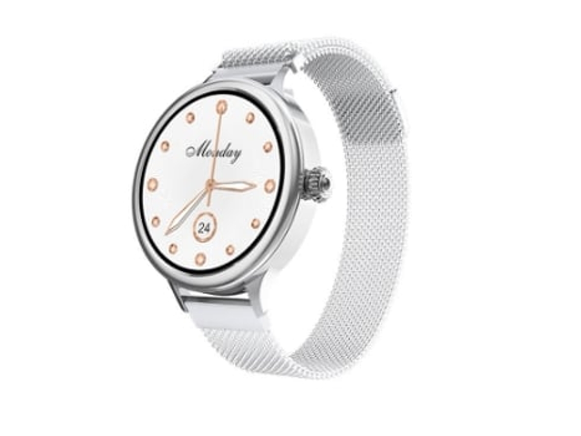 Reloj inteligente para hombre con monitor de presión arterial y sueño con rastreador de actividad física, podómetro de calorías y monitor de frecuencia cardíaca AUJEZON