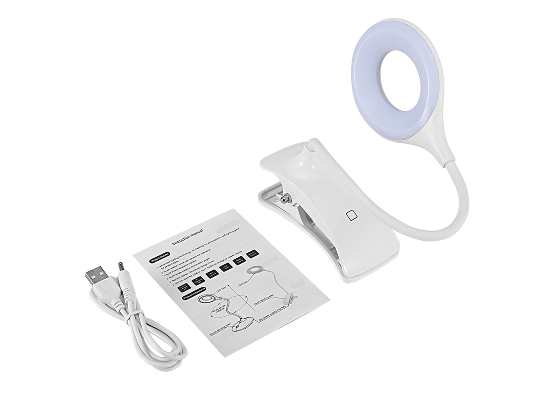 2026-lámpara Led Recargable De Pinza Para Escritorio Luz De Lectura Cuidado De Ojos Estudio Mesa