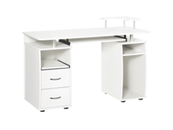 Estantería Con Soporte Para Monitor Blanco
