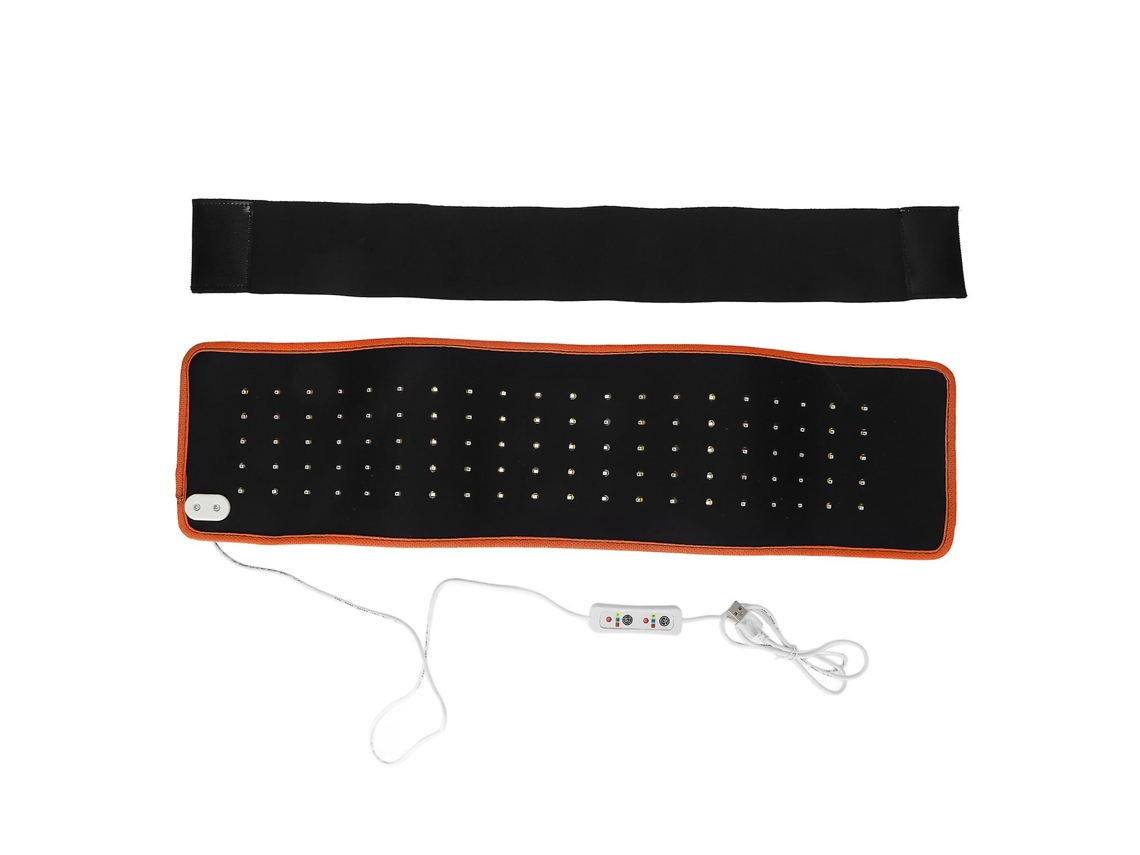 Cinturón flexible de fototerapia LED roja de 620+850 nm con temporizador para espalda, hombros, articulaciones y músculos (naranja)