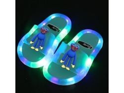 2026-pantuflas Led Huggy Wuggy Para Niños Niñas Zapatos Luz Cartoons Regalo Cumpleaños Mxd 30 Azul