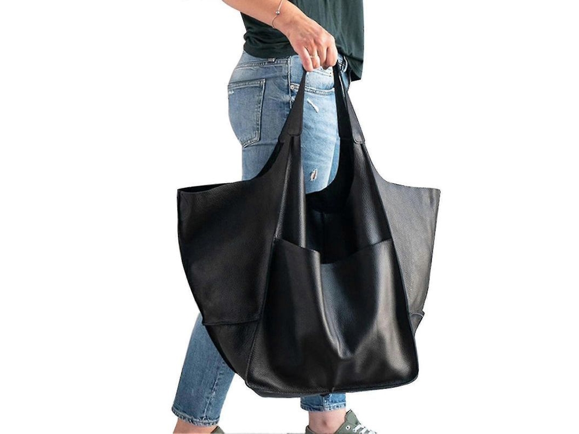 2026-bolso Satchel De Cuero Pu Grande Para Mujer Bolso Tote De Trabajo Bolsa De Hombro Borsa Transversal Suave Oversized