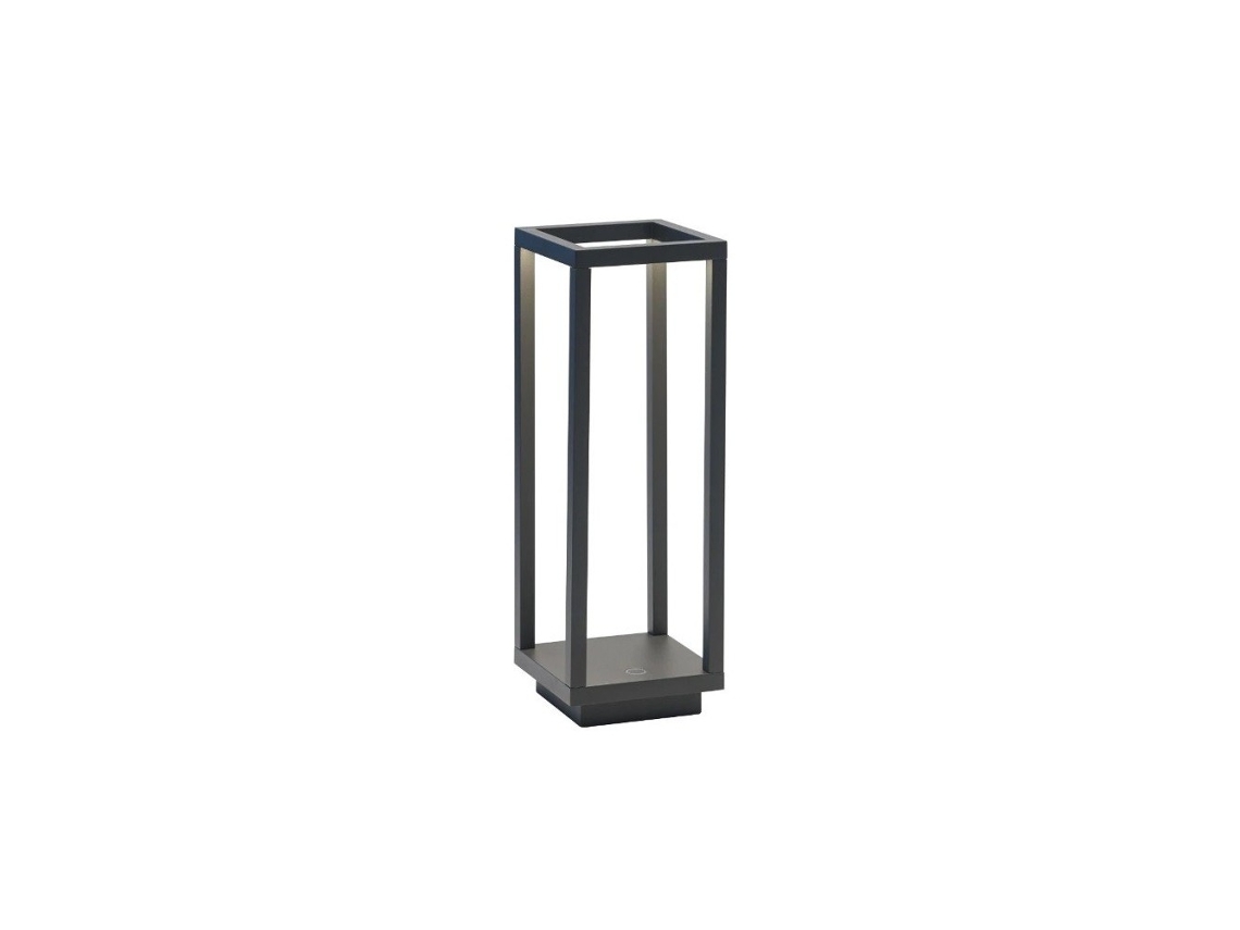 Linterna Home Gris Oscuro Led 2.2w Batería Ip54 Zafferano