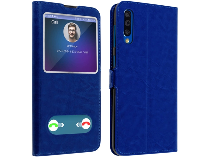 Funda Samsung Galaxy A50 AVIZAR Window Azul