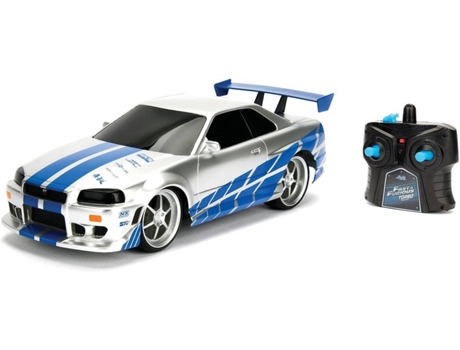 Coche Teledirigido JADA Fast&Furious 2002 Nissan Skyline GT-R (Edad Minima: 6 - Alcance: 25 m - Velocidad Máxima: 10 Km/h)
