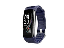 Pulsera inteligente C6t con monitor de temperatura corporal, frecuencia cardíaca y seguimiento de actividad física, reloj inteligente C GOKOCO