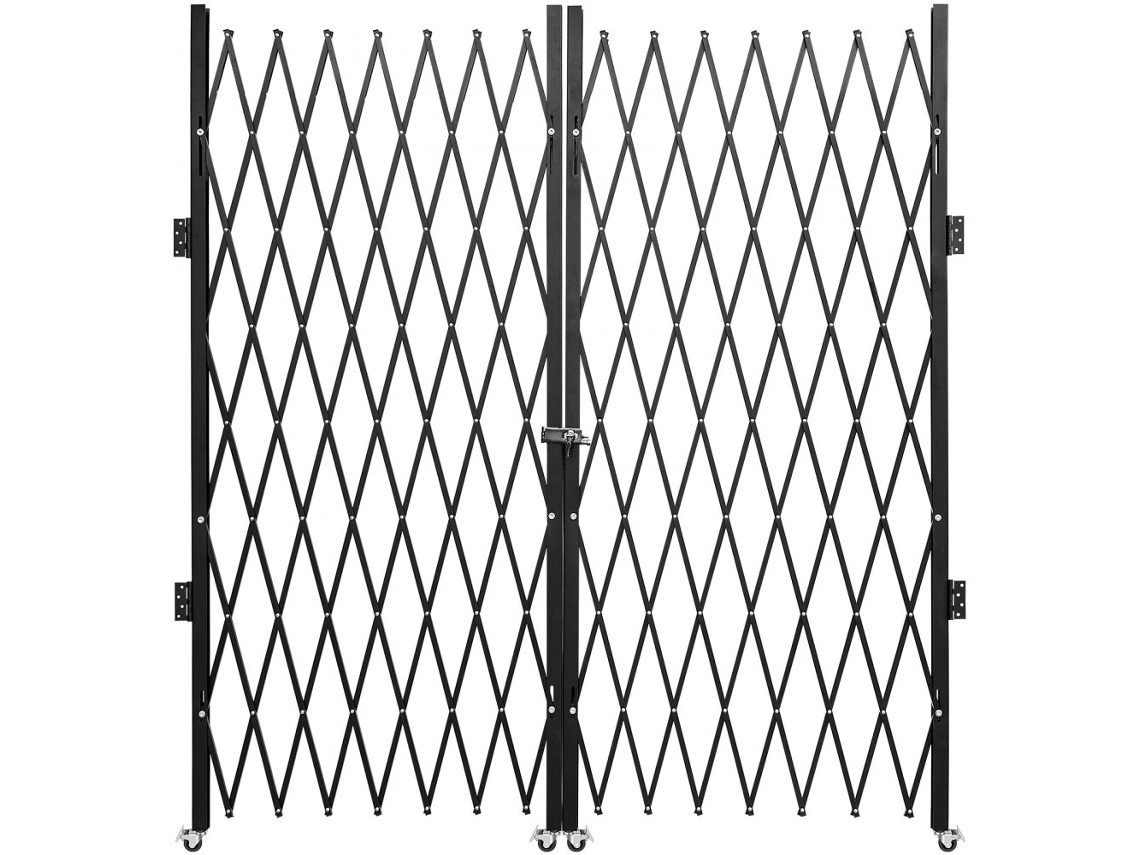Puerta de Seguridad de Acero Extensible y Articulada con Ruedas 360º Tekmaquinas