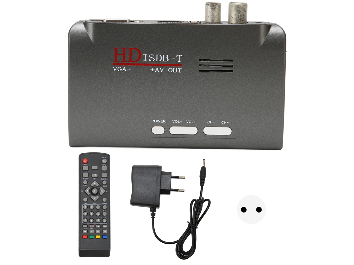 Convertidor De Interfaz Multimedia Mini Av A Hd Caja Convertidora De Vídeo Av A Vga Hd Para El Hogar 100-240v Enchufe