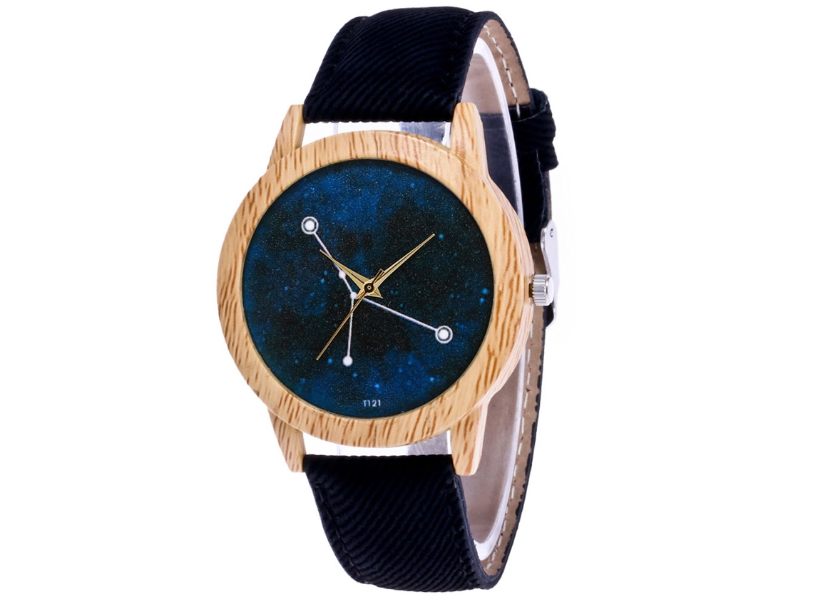 Reloj De Pulsera Sencillo E Informal Para Mujer En Piel Sintética Con Esfera Redonda, Movimiento De Cuarzo, Shengke Negro Azul