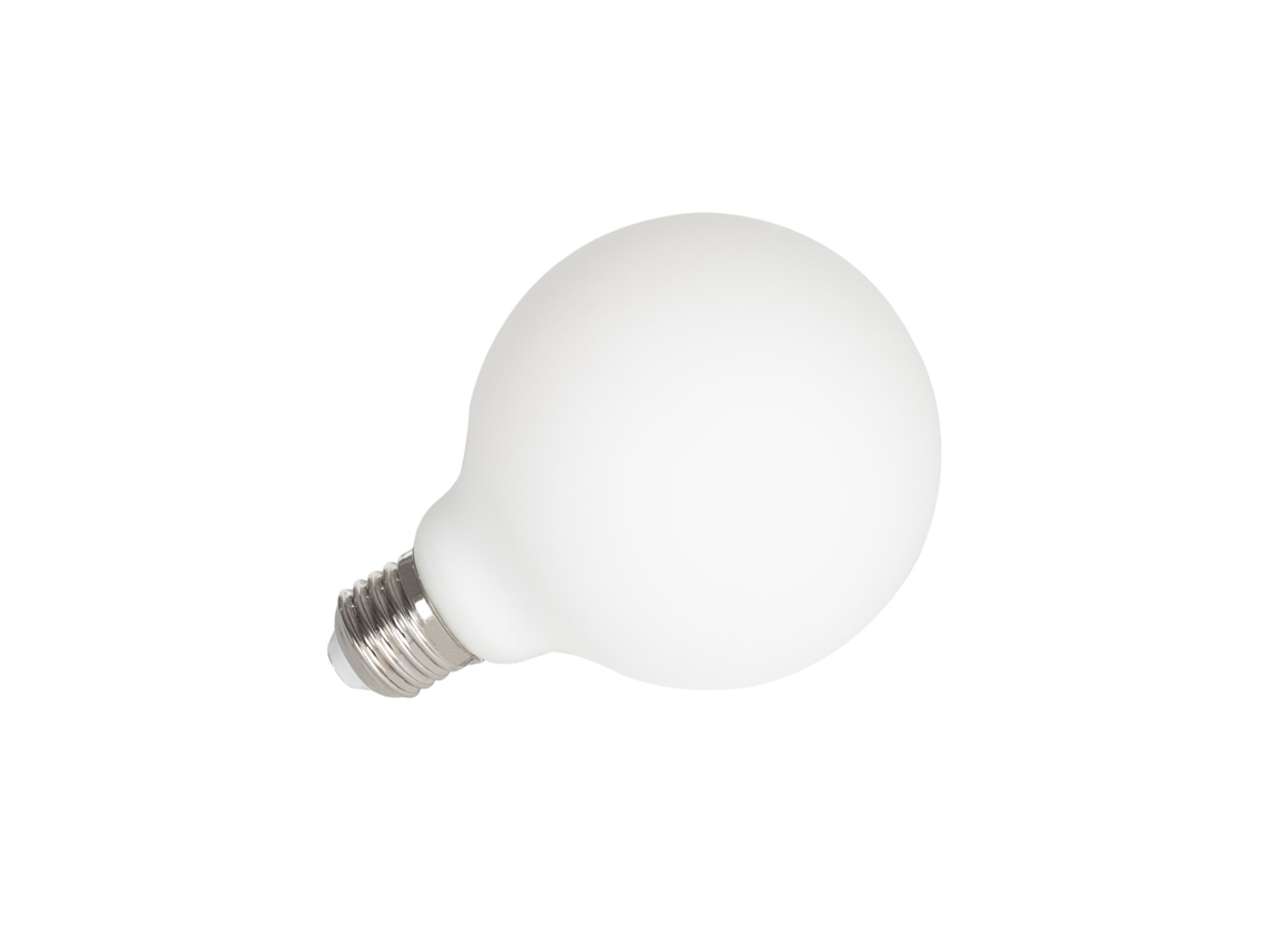 Bombilla LED Filamento E27 12w 1440lm G95 Cristal Opal 2700k Blanco Cálido Ledkia