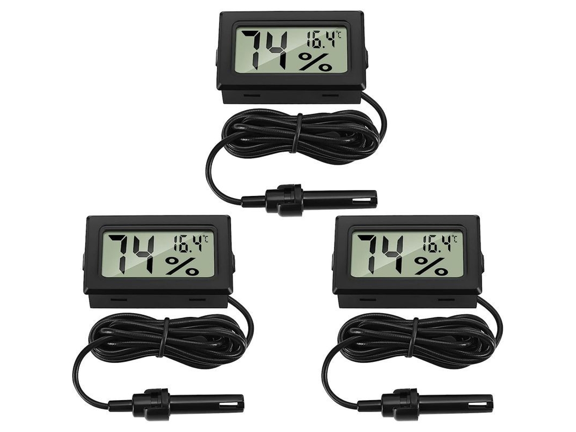 Termómetro, Higrómetro Y Medidor De Temperatura Y Humedad Digital Para Incubadoras De Reptiles Y Aves.