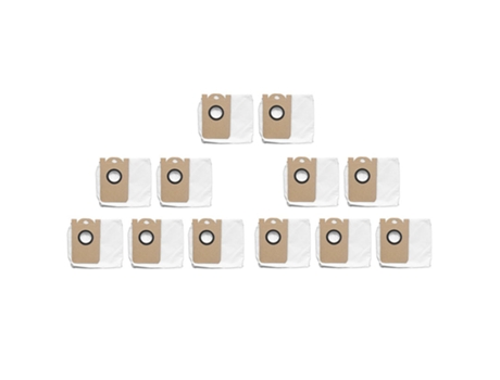 Ad-bolsa de polvo de 12 piezas para Robot aspirador Proscenic M7 Max, accesorios de repuesto para bolsa de polvo dedicada