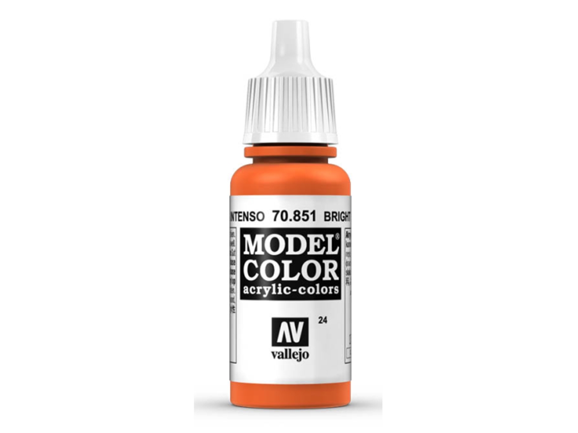 Pintura Acrílica Mate 17 Ml ACRYLICOS VALLEJO 851 Naranja Intenso