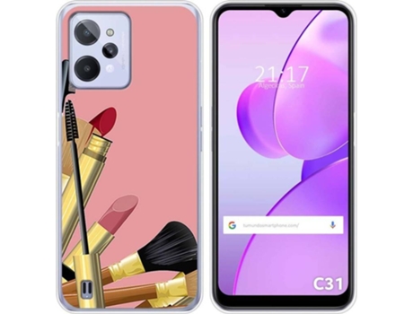 Carcasa para Realme C31 TUMUNDOSMARTPHONE Dibujos Brochas Multicolor