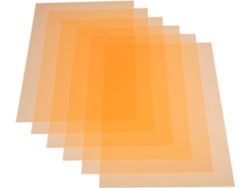 Juego De 6 Láminas De Pvc Transparentes De Color Naranja, Filtros De Color Para Iluminación.