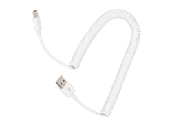 Cable De Carga En Espiral Tipo C A Usb 2.0 Macho De 480 Mbps Y 3 M/9,8 Pies Para Teléfonos Móviles