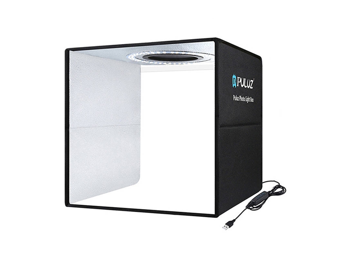 Tienda de campaña sin sombras Puluz de 30 cm con LED de 24 y 26 lm para fotografía, fácil de montar