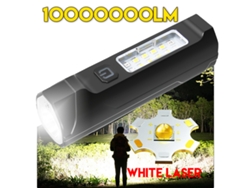 Linterna LED superbrillante con doble luz COB, recargable por USB, ideal para pesca, emergencias, como bolígrafo o linterna. Aeuzwr