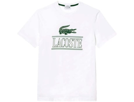Camiseta de Hombre LACOSTE Corta Blanco (M)