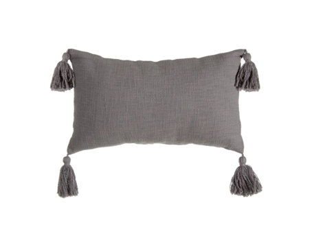 Cojín Gris 30 x 50 cm BIGBUY HOME