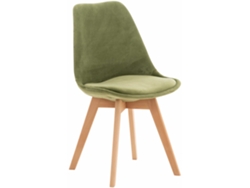 Silla de comedor Linares verde claro/terciopelo CLP