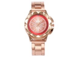 Reloj De Pulsera De Cuarzo Para Mujer Vansvar Con Diamantes De Imitación, Esfera Redonda Y Aleación Resistente A Los Arañazos.