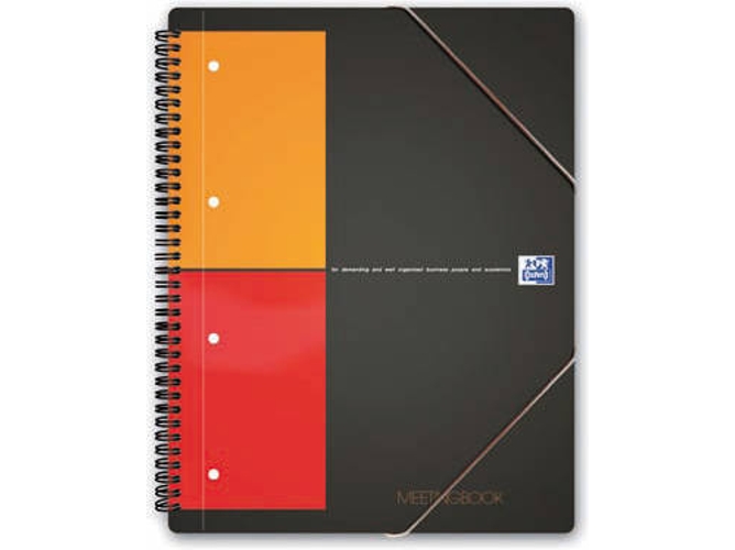 Cuarderno Organiser (Negro - A4 - Cuadriculado - 21x29.7cm)