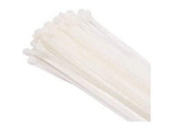 100 Cables De Sujeción, Blancos, 200 Mm X 3,6 Mm, Nailon Pa 6.6 De Primera Calidad Para La Gestión De Cables.