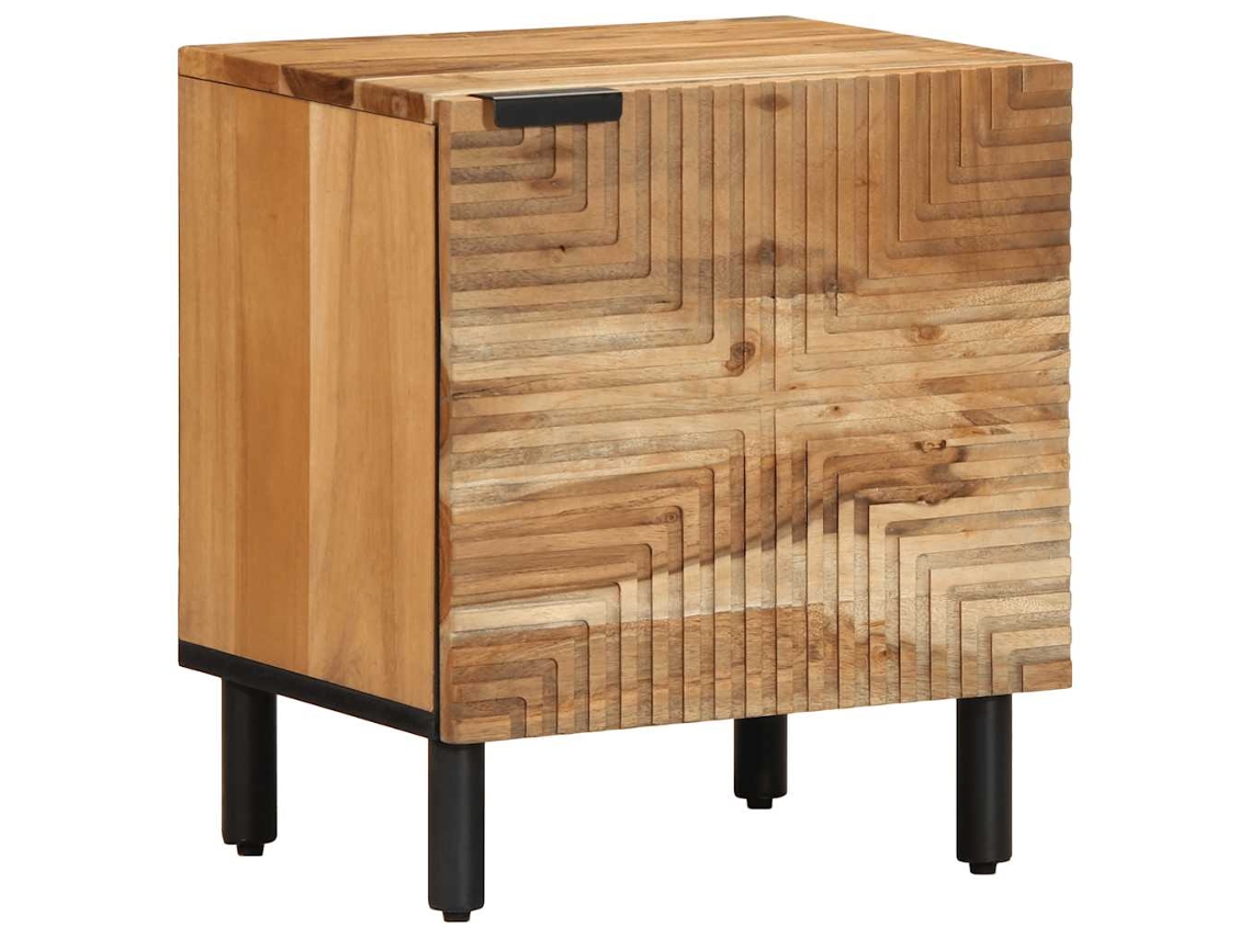 Maison Exclusive - Mesitas De Noche (2 Unidades) 40x33x46 Cm Madera Maciza De Acacia