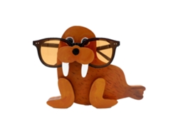 Soporte decorativo para vasos de mesa con diseño de animales de dibujos animados.