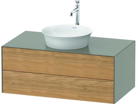 DURAVIT Tulip blanco, mueble de baño de pared, ancho 1000 x fondo 550mm, con 2 cajones, con tecnología Tip-on, WT49860