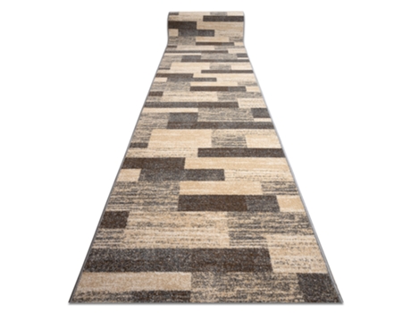 Alfombra de pasillo KARMEL Deski tableros caramelo gris 120cm